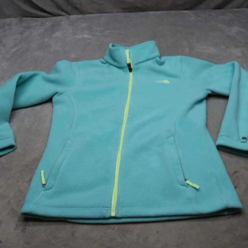 North Face Jacket Girls XL 18 Blue Khumbu Fleece Full Zip Outdoor Hiking Soft